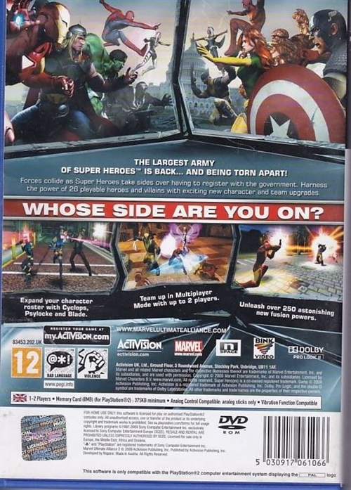 Marvel Ultimate Alliance 2 - PS2 (B Grade) (Genbrug)